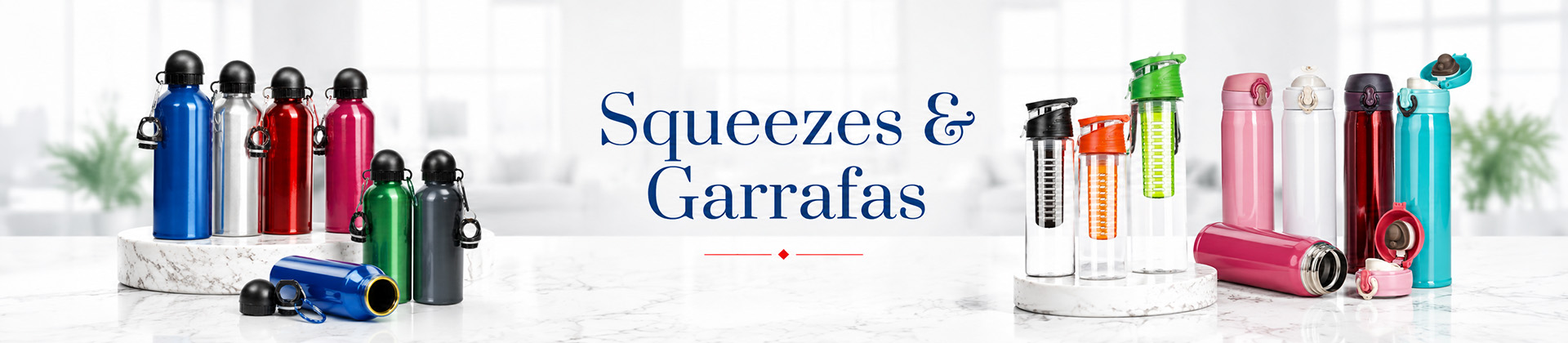 Squeezes e Garrafas